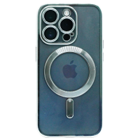 Magnetic Case mit Kamera-Schutzglas für iPhone 14 Silber