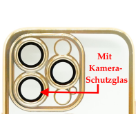 Magnetic Case mit Kamera-Schutzglas für iPhone 14 Gold