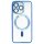 Magnetic Case mit Kamera-Schutzglas für iPhone 14 Pro Max Blau (Bulk)