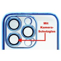 Magnetic Case mit Kamera-Schutzglas für iPhone 13 Blau (Bulk)