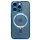 Magnetic Case mit Kamera-Schutzglas für iPhone 13 Pro Blau