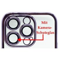 Magnetic Case mit Kamera-Schutzglas für iPhone 14 Pro Dunkellila (Bulk)