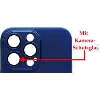 Magnetic Hardcase mit Kamera-Schutzglas für iPhone 14 Pro Blau (Bulk)