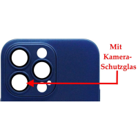 Magnetic Hardcase mit Kamera-Schutzglas für iPhone 14 Pro Max Blau