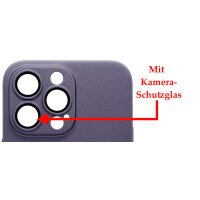Magnetic Hardcase mit Kamera-Schutzglas für iPhone 14 Pro Max Dunkellila (Bulk)