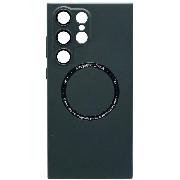 Magnetic Hardcase mit Kamera-Schutzglas für Samsung  S23 Plus Schwarz (Bulk)