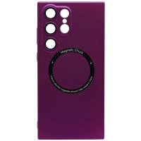 Magnetic Hardcase mit Kamera-Schutzglas für Samsung  S23 Lila
