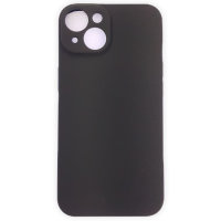 Silikon Case mit Kameraschutz für iPhone 12 Schwarz