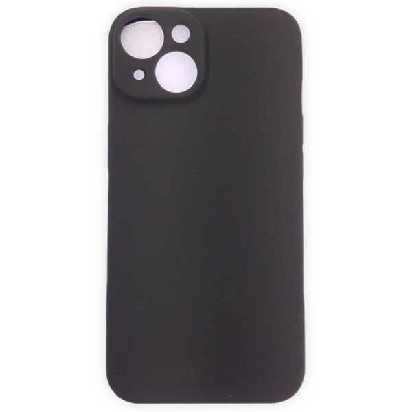 Silikon Case mit Kameraschutz für iPhone 13 mini Schwarz