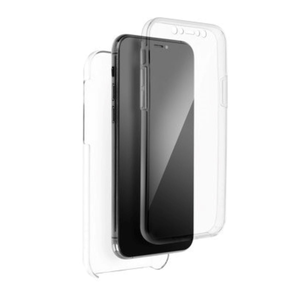 Hard Silikon Case 360° für iPhone 13 mini Transparent