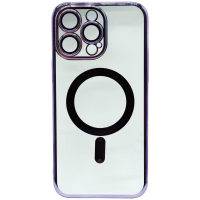 Hard Magnetic Case mit Kamera-Schutzglas für iPhone 14  Lila