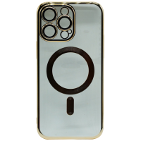 Hard Magnetic Case mit Kamera-Schutzglas für iPhone 13 Gold
