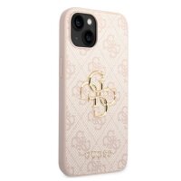 Guess 4G Metal Logo Rapport Case für Iphone 15 Plus pink