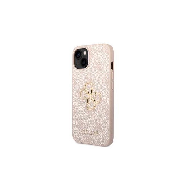 Guess 4G Metal Logo Rapport Case für Iphone 15 pink