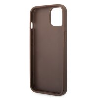 Guess 4G Metal Logo Rapport Case für Iphone 15 Pro Max brown