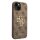 Guess 4G Metal Logo Rapport Case für Iphone 15 Pro Max brown