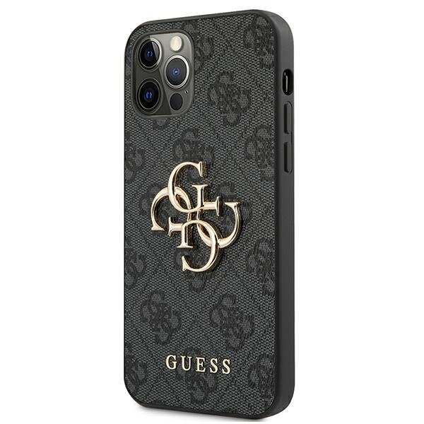 Guess 4G Metal Logo Rapport Case für Iphone 12 Pro Max black