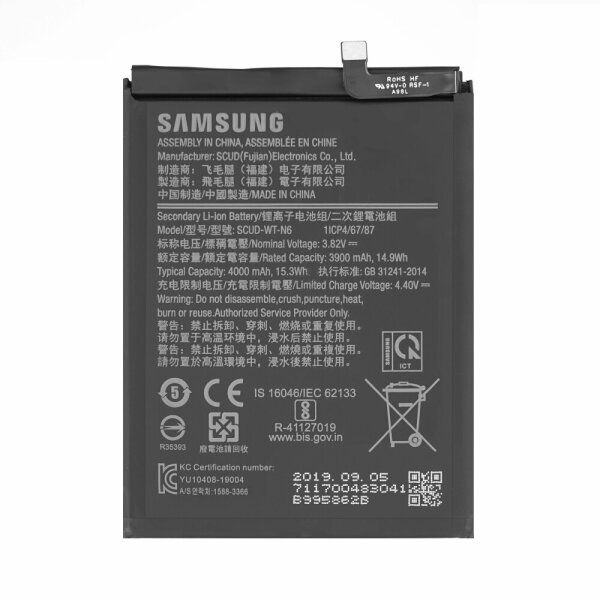 Akku für Samsung A10s A107F / A20s A207F / 3900mAh Service Pack