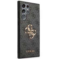Guess 4G Metal Logo Rapport Case für Samsung S23 Ultra black