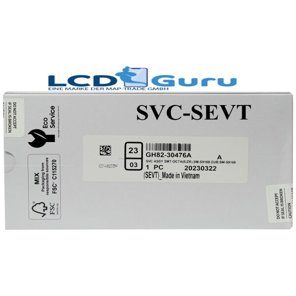 Samsung Display Lcd S23 Plus SM-S916B black Service Pack GH82-30476A GH82-30477A
