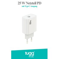 Tugg 25W Netzteil PD mit Typ-C Ausgang