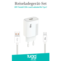 Tugg Reiseladegerät-Set 18W Netzteil USB-A und...