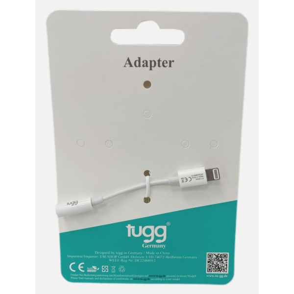 Tugg Audio Adapter Lightning auf 3.5mm