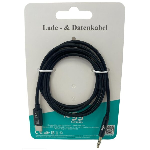 Tugg Audio Adapter 1m Kabel Type-C auf 3.5mm