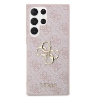 Guess 4G Metal Logo Rapport Case für Samsung S24 Ultra Pink