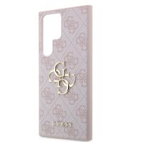 Guess 4G Metal Logo Rapport Case für Samsung S24 Ultra Pink