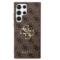Guess 4G Metal Logo Rapport Case für Samsung S24 Ultra brown