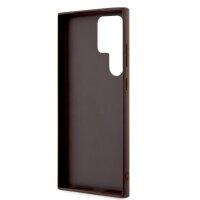 Guess 4G Metal Logo Rapport Case für Samsung S24 Ultra brown