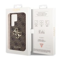 Guess 4G Metal Logo Rapport Case für Samsung S24 Ultra brown