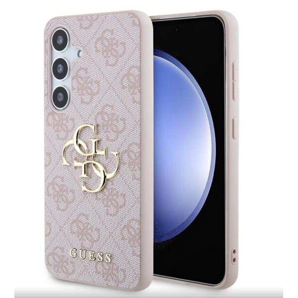 Guess 4G Metal Logo Rapport Case für Samsung S24 Plus pink