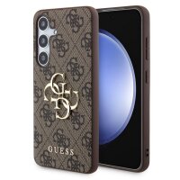 Guess 4G Metal Logo Rapport Case für Samsung S24 brown