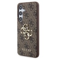 Guess 4G Metal Logo Rapport Case für Samsung S24 brown