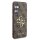 Guess 4G Metal Logo Rapport Case für Samsung S24 brown