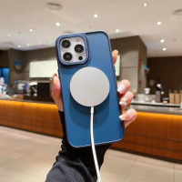 Tuna Magnet Case für iPhone 13 Pro Max blau