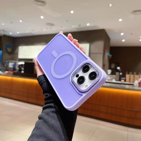 Tuna Magnet Case für iPhone 14 Pro Max neonlila