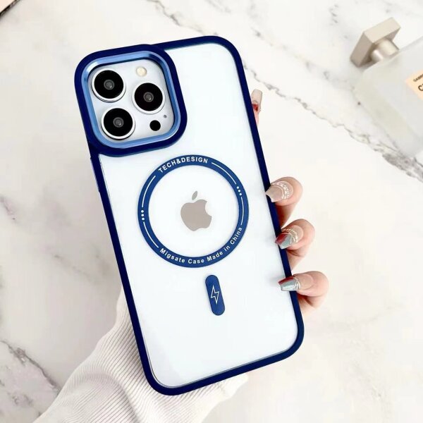 Tunga Magnet Case für iPhone 14 blau