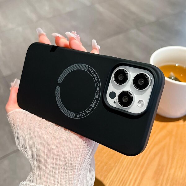 Tuba Magnet Case für iPhone 15 schwarz