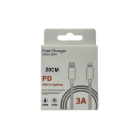 Fast Charger Data Cable USB-C auf Lightning 20cm für...