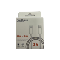 Fast Charger USB-C to USB-C Data Cable white