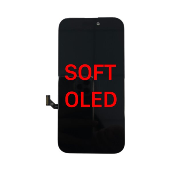 LCD mit Touch für Iphone 15 Soft Oled black
