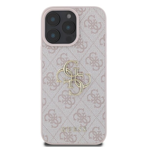 Guess 4G Metal Logo Rapport Case für Iphone 16 Pro Max pink