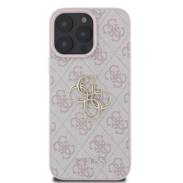 Guess 4G Metal Logo Rapport Case für Iphone 16 Pro pink