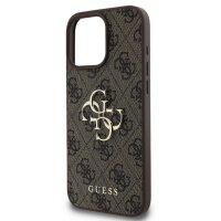 Guess 4G Metal Logo Rapport Case für Iphone 16 Pro Max braun