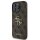 Guess 4G Metal Logo Rapport Case für Iphone 16 Pro Max braun