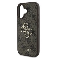 Guess 4G Metal Logo Rapport Case für Iphone 16 braun