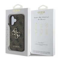 Guess 4G Metal Logo Rapport Case für Iphone 16 braun